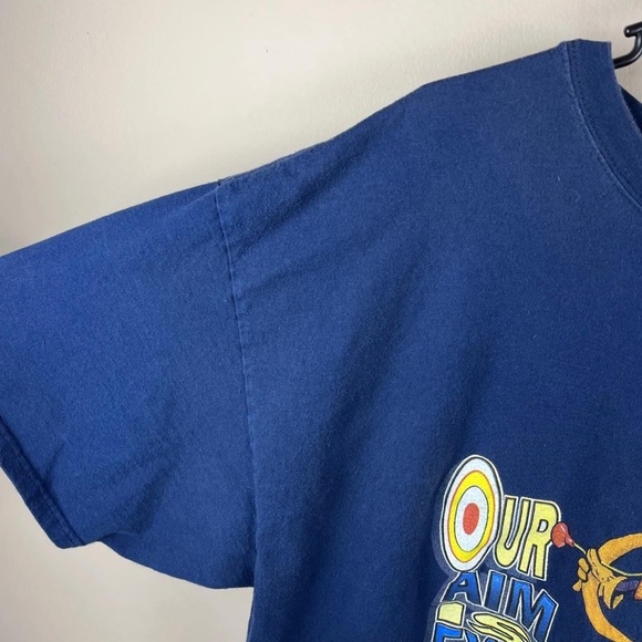 Vintage Walmart Smiley Robinhood TShirt Adult 2XL Our Aim Is Excellence Ohio - Picture 3 of 12